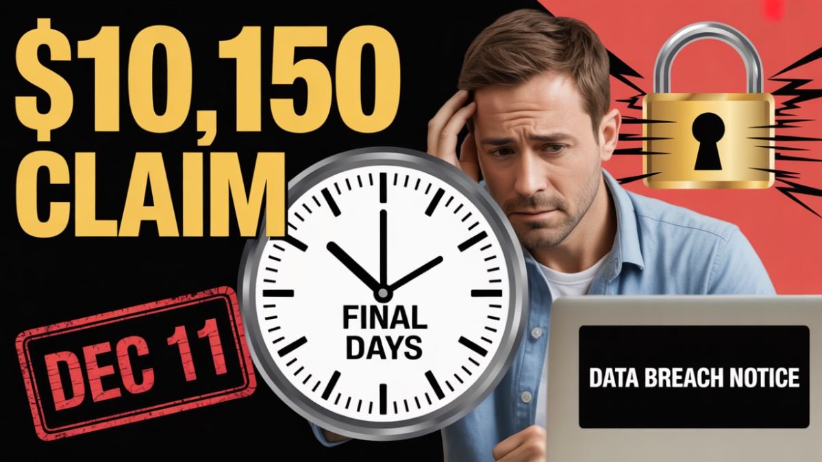 Final Days to Claim Up to $10,150 From $5M Data Breach Settlement Before December 11